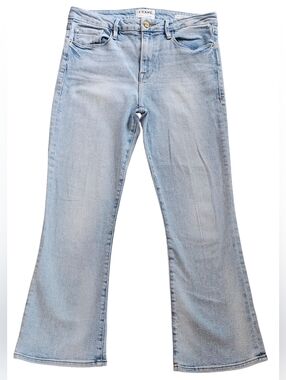 Frame Le Crop Mini Boot, Light Wash Women's Jeans, Size 29